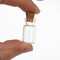 100 Pieces 1ml Small Mini Glass Bottles Jars with Cork Stoppers Tiny Vials for DIY Art Crafts Wedding Favors